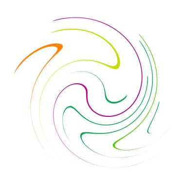 Sarmal, girdap, dönme, volta elementi. Girdap, kasırga etkisi. Dairesel, dairesel dönüş çizgileri - stok vektör illüstrasyonu, klip- sanat grafikleri