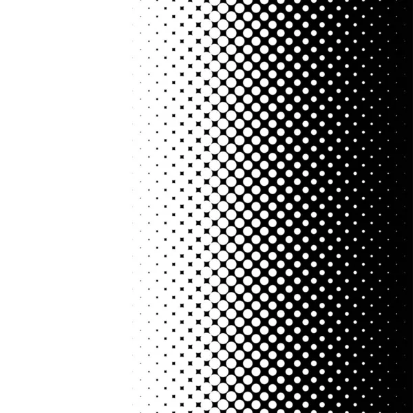 Zwart Wit Halve Toon Gestippeld Cirkelpatroon Achtergrond Achtergrond Stippen Stippen — Stockvector