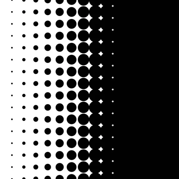 Zwart Wit Halve Toon Gestippeld Cirkelpatroon Achtergrond Achtergrond Stippen Stippen — Stockvector