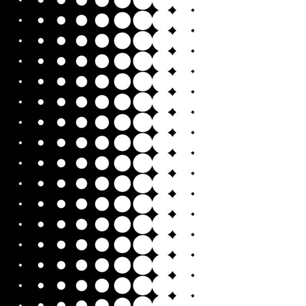 Black and white halftone, dotted, circles pattern, background, backdrop. Dots, Polka dots pattern