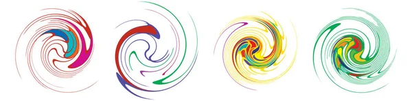 螺旋状 渦巻き状 渦巻き状 渦状の要素 渦巻風の効果だ 回転付き放射状線 株式ベクトルイラスト クリップアートグラフィック — ストックベクタ