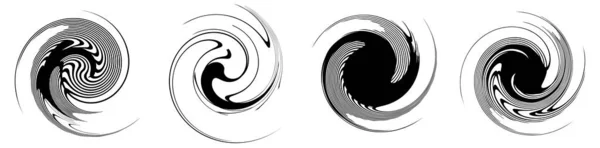 Spirale Tourbillon Tourbillon Élément Volute Tourbillon Effet Tourbillon Lignes Circulaires — Image vectorielle