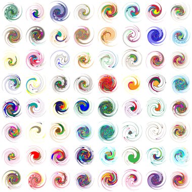  Sarmal, girdap, dönme, volta elementi. Girdap, kasırga etkisi. Dairesel, dairesel dönüş çizgileri - stok vektör illüstrasyonu, klip- sanat grafikleri