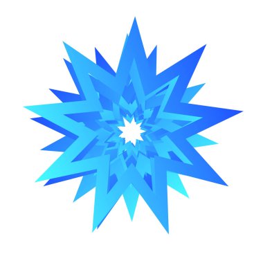 Yıldız, yıldızcık şekli, element vektörü