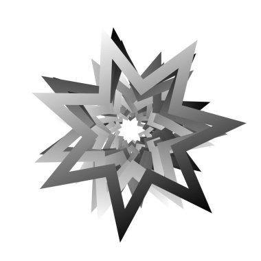 Yıldız, yıldızcık şekli, element vektörü