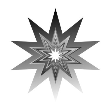 Yıldız, yıldızcık şekli, element vektörü