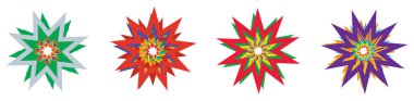 Yıldız, yıldızcık şekli, element vektörü - stok vektör illüstrasyonu, klip- sanat grafikleri