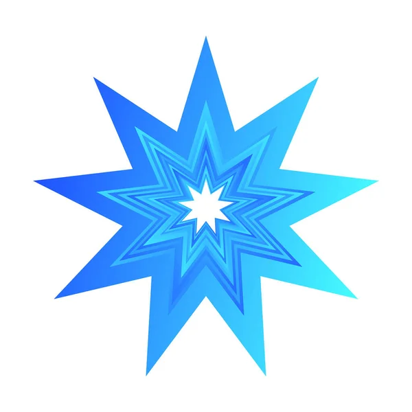 Estrella Forma Estrella Vector Elemento — Vector de stock