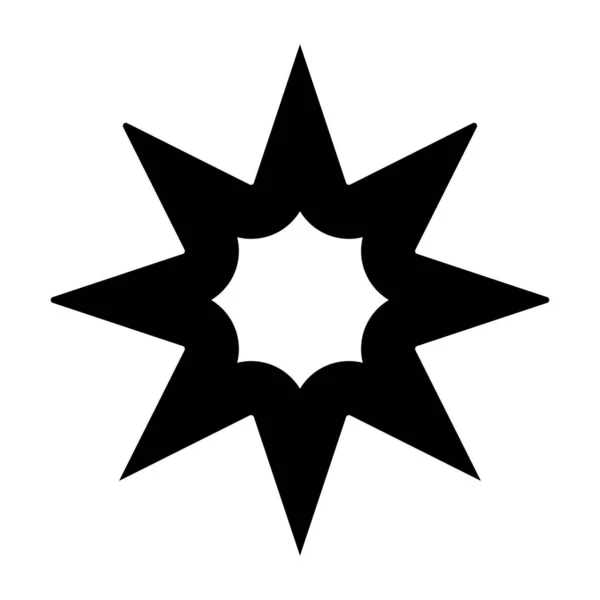 Stern Sternchenform Elementvektor — Stockvektor