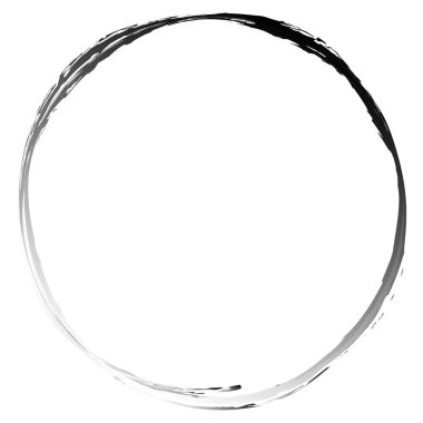 Çirkin desenli daire elementi, şekli. Dairesel grunge şekli