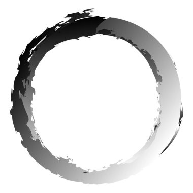 Çirkin desenli daire elementi, şekli. Dairesel grunge şekli