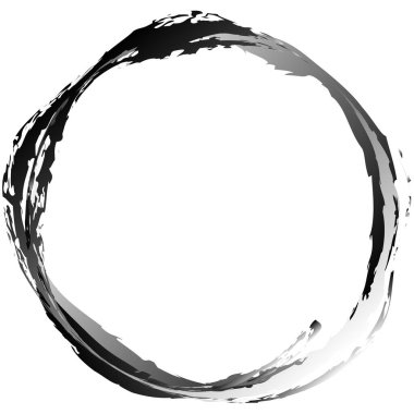 Çirkin desenli daire elementi, şekli. Dairesel grunge şekli