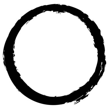 Çirkin desenli daire elementi, şekli. Dairesel grunge şekli