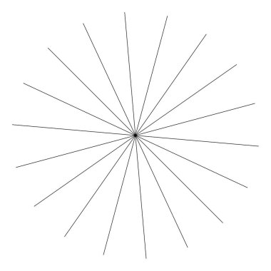 Radikal, yayılan çizgiler, çizgiler soyut dairesel elementler. Işınlar, ışınlar, yıldız patlamaları, güneş patlaması elementleri. Birleşme, birleşme, yayılma çizgileri