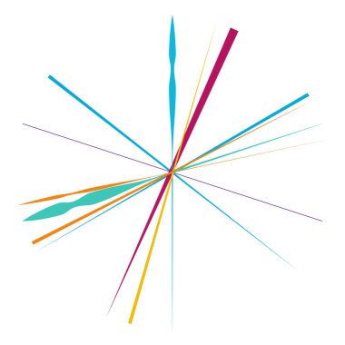 Radikal, yayılan çizgiler, çizgiler soyut dairesel elementler. Işınlar, ışınlar, yıldız patlamaları, güneş patlaması elementleri. Birleşme, birleşme, yayılma çizgileri