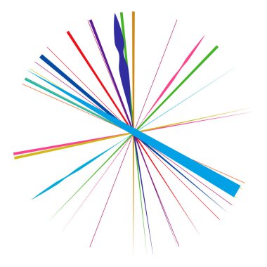 Radikal, yayılan çizgiler, çizgiler soyut dairesel elementler. Işınlar, ışınlar, yıldız patlamaları, güneş patlaması elementleri. Birleşme, birleşme, yayılma çizgileri