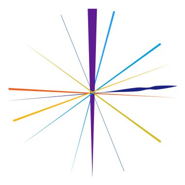 Radikal, yayılan çizgiler, çizgiler soyut dairesel elementler. Işınlar, ışınlar, yıldız patlamaları, güneş patlaması elementleri. Birleşme, birleşme, yayılma çizgileri