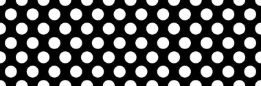 Siyah ve beyaz yarım ton, noktalı, daireler, arka plan, arka plan. Noktalar, noktalar deseni. Kusursuz bir şekilde tekrarlanabilir - stok vektör illüstrasyonu, klip- sanat grafikleri
