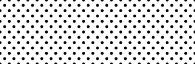 Siyah ve beyaz yarım ton, noktalı, daireler, arka plan, arka plan. Noktalar, noktalar deseni. Kusursuz bir şekilde tekrarlanabilir - stok vektör illüstrasyonu, klip- sanat grafikleri