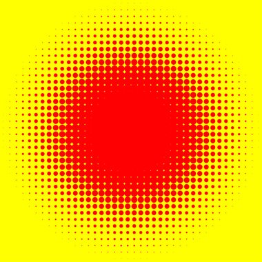 Pop sanat, polka noktalar, daireler yarım ton, komik efekt deseni - stok vektör illüstrasyonu, klip- sanat grafikleri