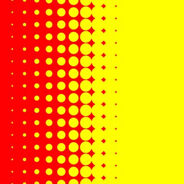 Pop sanat, polka noktalar, daireler yarım ton, komik efekt deseni - stok vektör illüstrasyonu, klip- sanat grafikleri
