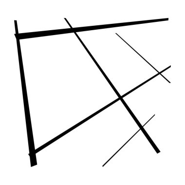 3D, uzaysal şebeke, meş 'ler. Perspektif olarak kesişen, kesişen, kesişen çizgiler. Soyut ızgara, çardak, kafes, ağ