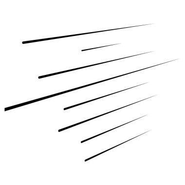 Üç boyutlu düz, paralel dinamik düzensiz çizgiler, çizgili elementler. Motor, patlama, hız çizgi roman efekti satırları