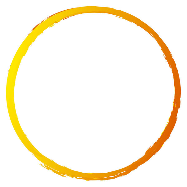 Grungy textured circle element, shape. Circular grunge shape