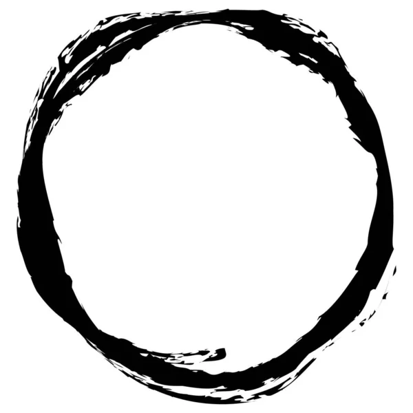 Grungy Strukturerad Cirkel Element Form Cirkelformad Grunge — Stock vektor