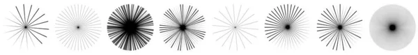 Радиальные Излучающие Линии Полосы Абстрактный Круговой Элемент Лучи Лучи Звёздной — стоковый вектор