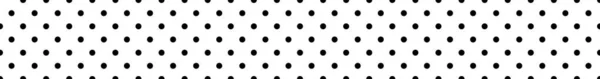 黑白半色调 圆形图案 波尔卡点图案 无缝可重复的 库存矢量插图 剪贴画 — 图库矢量图片