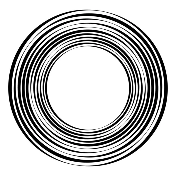 Grafica Circolare Ovale Eliipse Contour — Vettoriale Stock