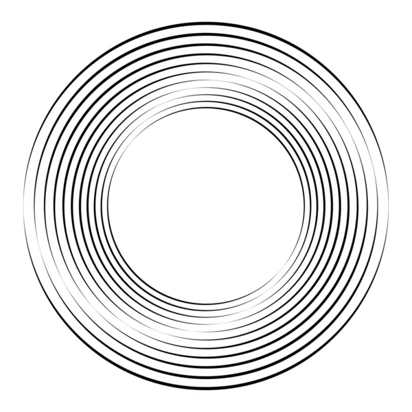 Cirkel Oval Eliips Konturgrafik — Stock vektor