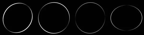Kreis Oval Eliipsenkonturgrafiken Stockvektorgrafik Clip Art Grafiken — Stockvektor