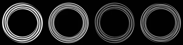 楕円形 楕円形の輪郭線グラフィックス 株式ベクトルイラスト クリップアートグラフィック — ストックベクタ