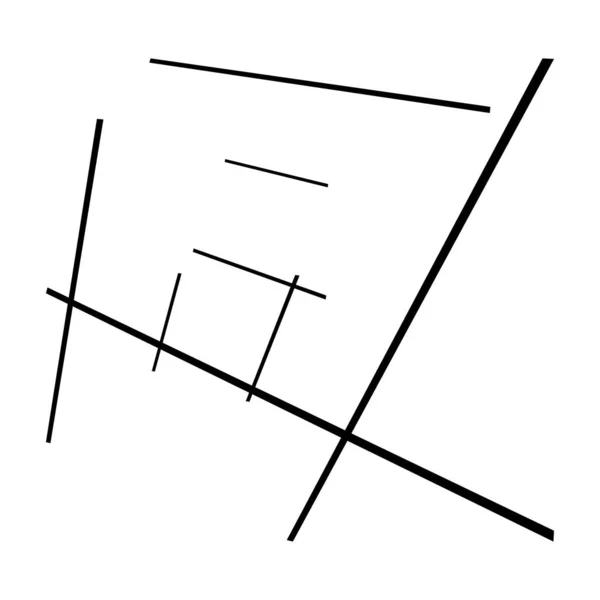 Prostorové Mřížky Oka Prokládání Prokládání Protínání Linií Perspektivě Abstraktní Mříž — Stockový vektor