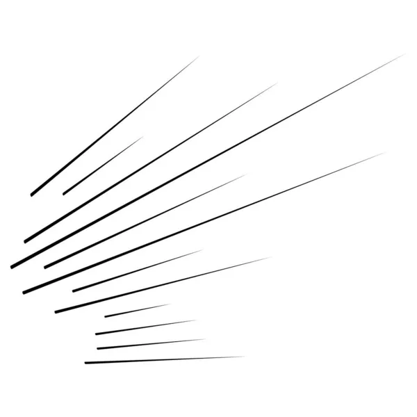 Recta Paralela Dinámica Líneas Irregulares Rayas Elemento Acción Ráfaga Velocidad — Archivo Imágenes Vectoriales