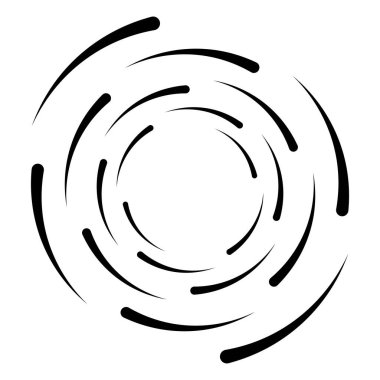 Sarmal, girdap, dairesel, eşmerkezli element. Girdap, kasırga döngüsü döngü etkisi şekli - stok vektör illüstrasyonu, klip- sanat grafikleri