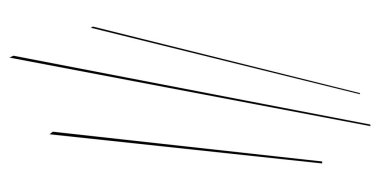 Üç boyutlu düz, paralel dinamik düzensiz çizgiler, çizgili elementler. Eylem, patlama, hızlı çizgi roman efekti çizgileri - stok vektör illüstrasyonu, klip sanatları grafikleri