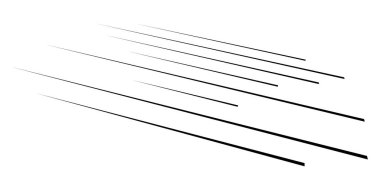 Üç boyutlu düz, paralel dinamik düzensiz çizgiler, çizgili elementler. Eylem, patlama, hızlı çizgi roman efekti çizgileri - stok vektör illüstrasyonu, klip sanatları grafikleri