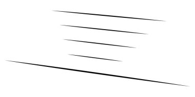 Üç boyutlu düz, paralel dinamik düzensiz çizgiler, çizgili elementler. Eylem, patlama, hızlı çizgi roman efekti çizgileri - stok vektör illüstrasyonu, klip sanatları grafikleri