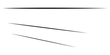 Üç boyutlu düz, paralel dinamik düzensiz çizgiler, çizgili elementler. Eylem, patlama, hızlı çizgi roman efekti çizgileri - stok vektör illüstrasyonu, klip sanatları grafikleri