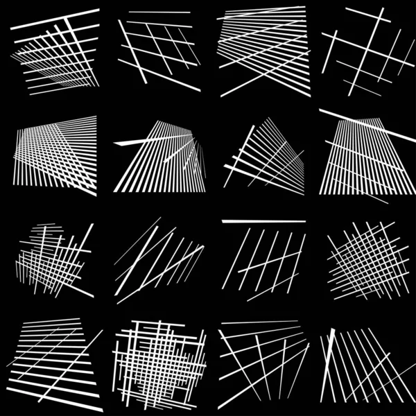 3D空間グリッド メッシュ 格子抽象幾何学的形状 遠近法で線を交差させる 株式ベクトルイラスト クリップアートグラフィック — ストックベクタ