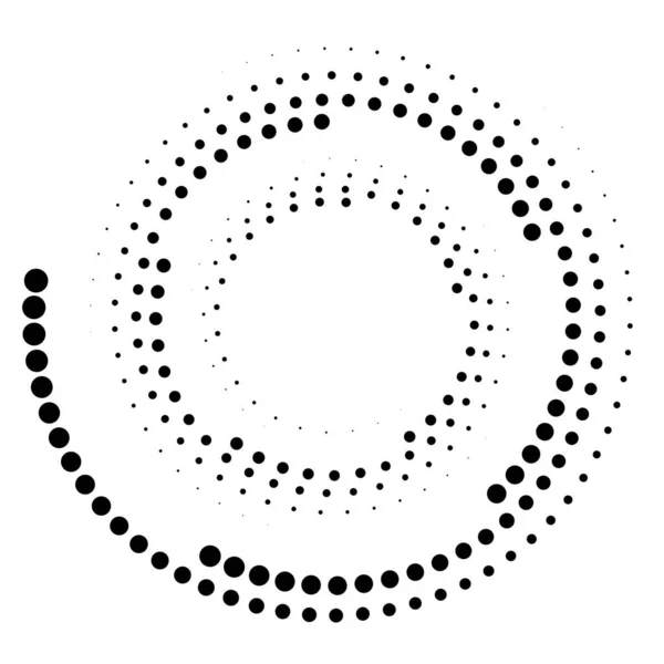 Спираль Завихрение Круговорот Концентрический Элемент Водоворот Цикл Вихря Форма Петли — стоковый вектор