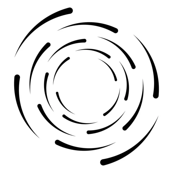 Espiral Remolino Giro Circular Elemento Concéntrico Hidromasaje Forma Ciclo Torbellino — Archivo Imágenes Vectoriales