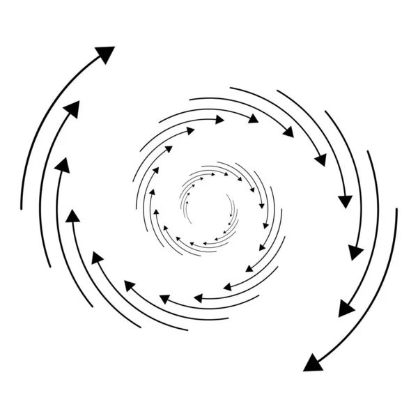 개념에 화살표 Cyclic Cycle Circle Arrow Infograph Presentation Element Stock — 스톡 벡터
