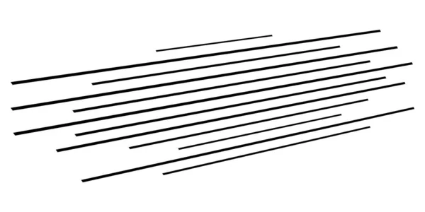 Droites Parallèles Lignes Irrégulières Dynamiques Élément Rayures Action Rafale Lignes — Image vectorielle