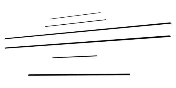 3D直线 平行的动态不规则线条 条纹元素 速度喜剧效果线 库存矢量图解 剪贴画 — 图库矢量图片