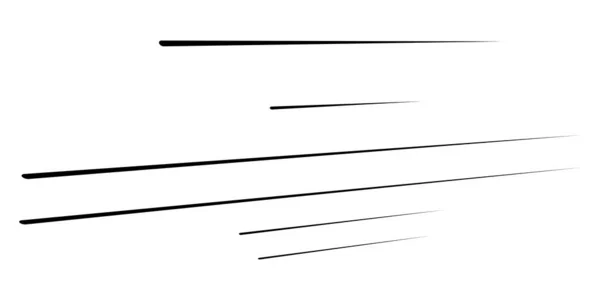 Gerade Parallel Dynamische Unregelmäßige Linien Streifenelement Action Burst Speed Comic — Stockvektor