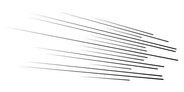 3Dストレート 平行動的不規則なライン ストライプ要素 アクション バースト スピードコミックエフェクトライン 株式ベクトルイラスト クリップアートグラフィック — ストックベクタ
